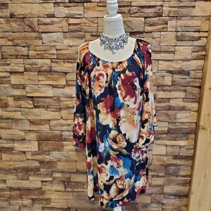 PAISLEY GRACE TUNIC 3/4 SLEEVE POLY/SPANDEX SIZE XL